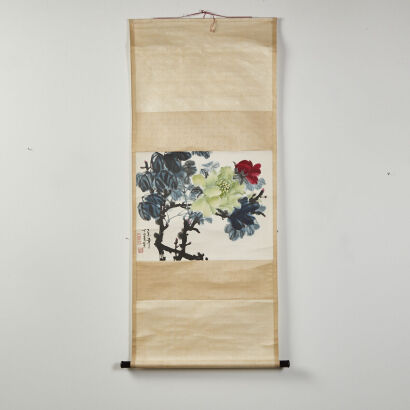 A Chinese Floral Scroll