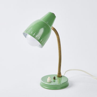 A Green Vintage Table Lamp