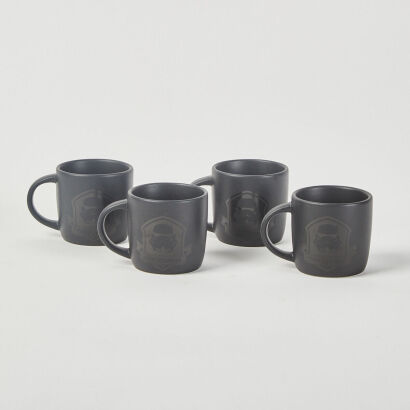 A Set Of Four Star Wars Stormtrooper Demitasse Mugs