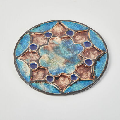 A Glazed Pottery Wall Hanging