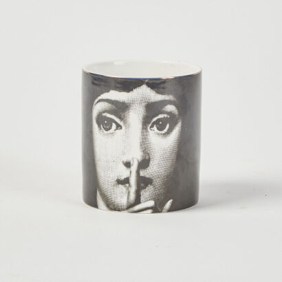 A Fornasetti Candle Holder Pot