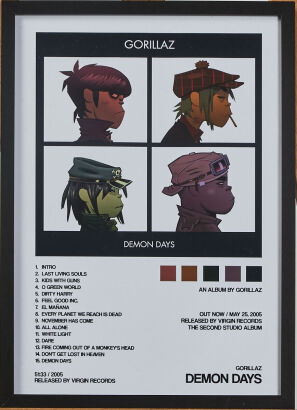 A Gorillaz Demon Days Album Release Print