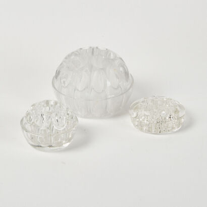 A Trio Of Vintage Flower Frogs