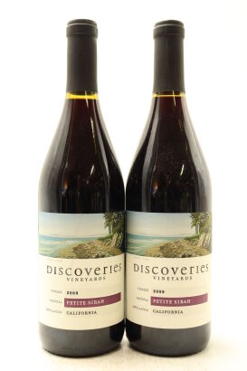 (2) 2009 Discoveries Vineyards Petite Syrah, California