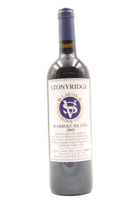 (1) 2003 Stonyridge Larose, Waiheke Island