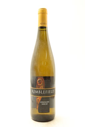 (1) 2001 Kemblefield Estate Winery The Distinction Gewurztraminer, Hawke's Bay
