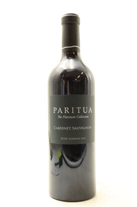 (1) 2018 Paritua 'The Platinum Collection' Cabernet Sauvignon, Hawke's Bay