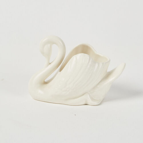 A Small Crown Lynn Slip Cast Swan