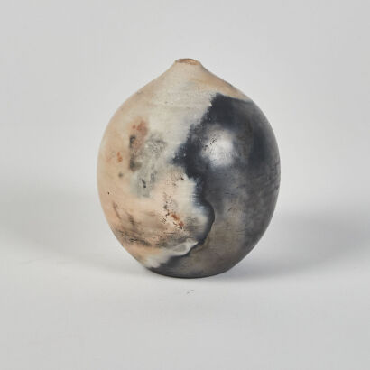 An Evelyn Kelly Raku Fired Vase