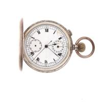A Swiss 19th Century Silver Hunter Cased Pocket Watch