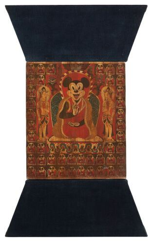 GADE Modern Thangka - Mickey Buddha