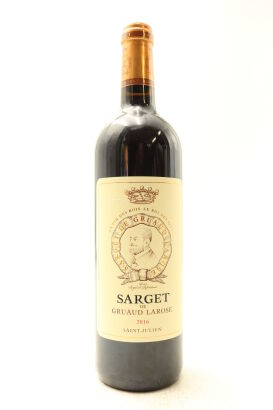 (1) 2016 Chateau Gruaud-Larose 'Sarget de Gruaud-Larose', Saint-Julien