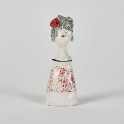 An Amanda Olson Pottery Woman Bust