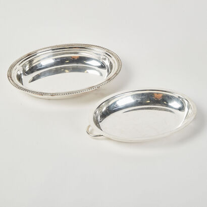 A Pair Of Sheffield Silver Trays