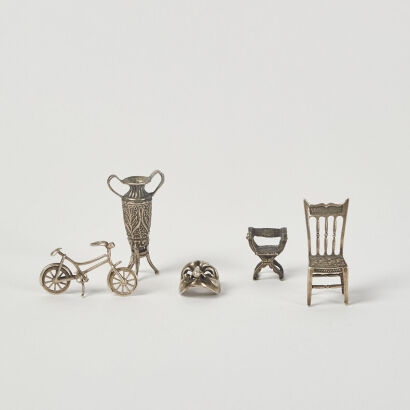 A Collection Of Five Sliver Miniatures