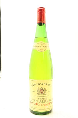 (1) 1986 Lucien Albrecht Gewurztraminer, Alsace