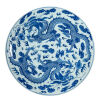 A Chinese Blue-and-white Plate with dragon pattern (Qing Dynasty Daoguang Mark)