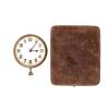 A 1920s Style, Eight Day Dashboard Travelling Clock in Velvet Case