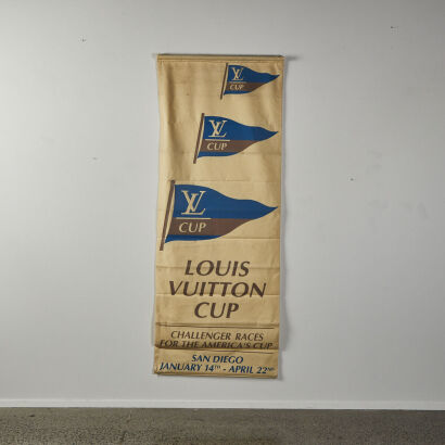 A Rare 1995 Louis Vuitton Cup Banner