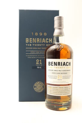 (1) Benriach 'The Twenty One' 21 Years Old Four Oak Cask, Speyside Single Malt Scotch Whisky, 46% ABV (GB)