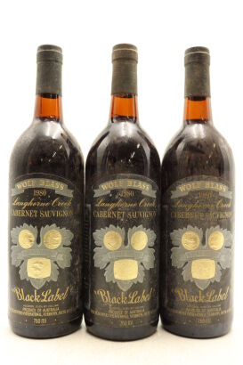 (3) 1985 Wolf Blass Black Label Cabernet Sauvignon, South Australia