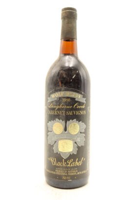 (1) 1980 Wolf Blass Black Label Cabernet Sauvignon, South Australia