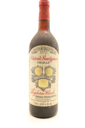 (1) 1970 Wolf Blass Original Collection Cabernet Sauvignon Shiraz, McLaren Vale
