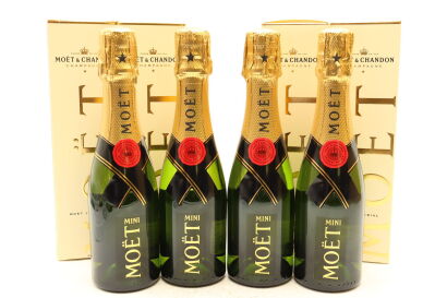 (4) NV Moet & Chandon Imperial Brut Mini, Champagne, 200ml