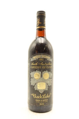 (1) 1983 Wolf Blass Black Label Shiraz - Cabernet Sauvignon, South Australia