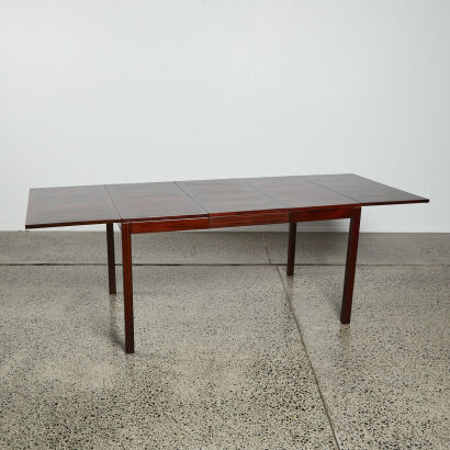 A Sharp Henning Kjaernulf Drop Leaf Table By Vejle Stole Mobelfabrik