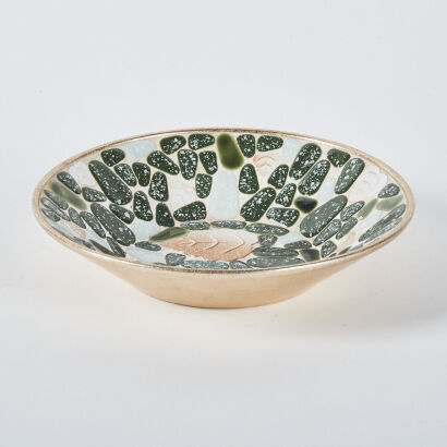 An Pacific Mosaic Bowl In The Style Of John Crichton