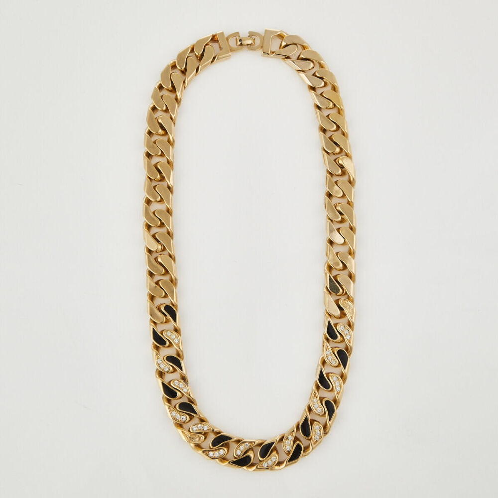 Dior cuban link necklace best sale