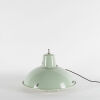 A Single Vibrant Green Japanese Vintage Marine Cargo Light