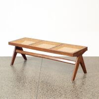 A Pierre Jeanneret PJ-SI-33-C Bench Seat