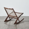 A Rare Fredrik Kayser Model 599 Teak Rocking Chair Norway Circa 1960 - 3