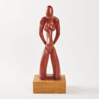 A Carved Pacifica Figure on a Kauri Base