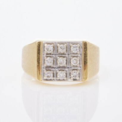 14ct Yellow Gold, .45ct Diamond Ring