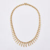 9ct Yellow Gold, 40cm Hollow Bar Link Necklace