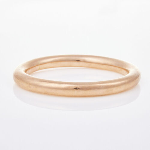 9ct Rose Gold, Round Hollow Bangle