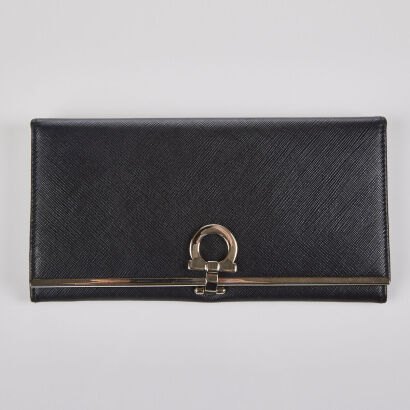 Salvatore Ferragamo Saffiano Leather Gancini Wallet