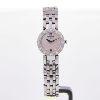 Stainless Steel, Ladies, 20.5mm Mini Longines Dolcevita Quartz Wristwatch