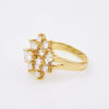 18ct Yellow Gold, 1.52ct Diamond Set Cluster Ring - 2