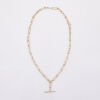 9ct Yellow Gold, 52cm Fob Chain with T Bar - 2