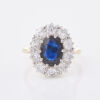 18ct Yellow/White Gold, 2.00ct Sapphire and 1.30ct Diamond Ring