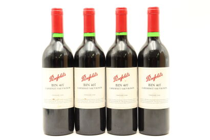 (4) 2000 Penfolds Bin 407 Cabernet Sauvignon, South Australia