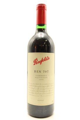 (1) 1999 Penfolds Bin 707 Cabernet Sauvignon, South Australia [JO95] [WE93]