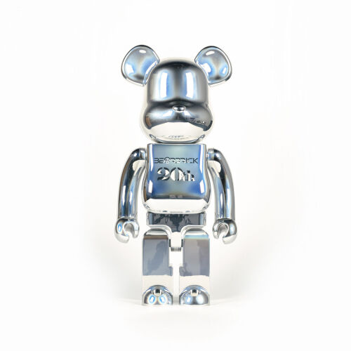 A Be@rBrick 20th Anniversary Deep Chrome Figurine 1000%