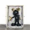 A Leblon Delienne Mickey Welcome Matte Black And Gold Life Size - 2