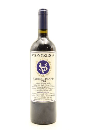 (1) 2008 Stonyridge Vineyard Larose, Waiheke Island