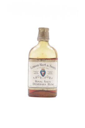 (1) Lemon Hart & Sons Royal Navy Demerara Rum 50ml miniature circa 1950s